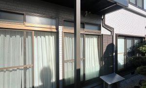 我孫子市 アルミベランダ柱補強工事